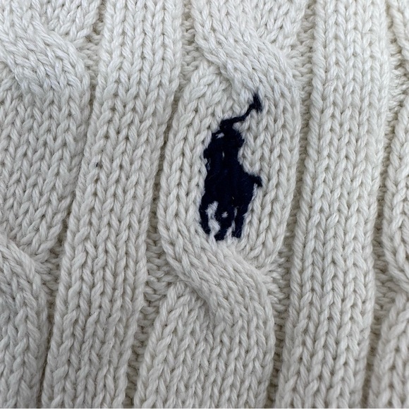 Ralph Lauren Baby Cream Button Front Cardigan Size 9 Months - Picture 6 of 10